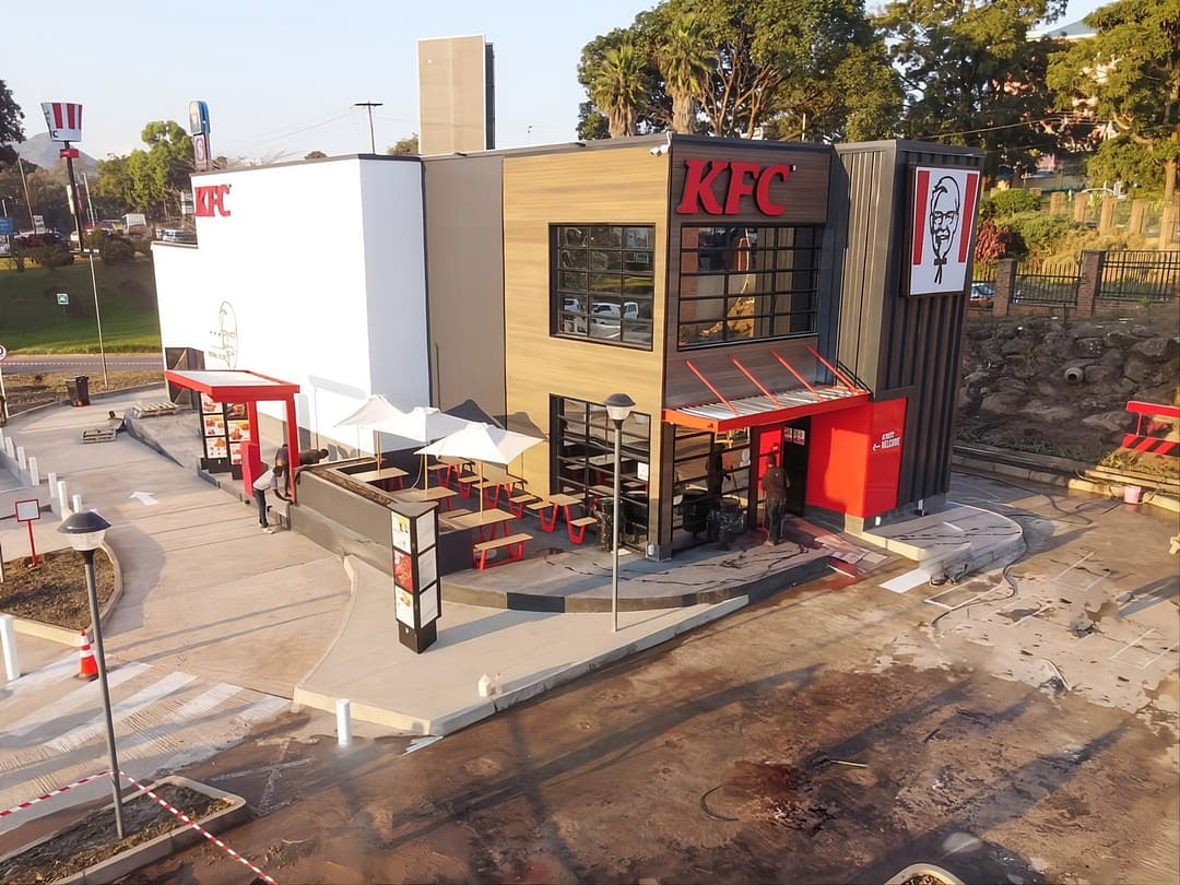 KFC Restaurant — Aerial View